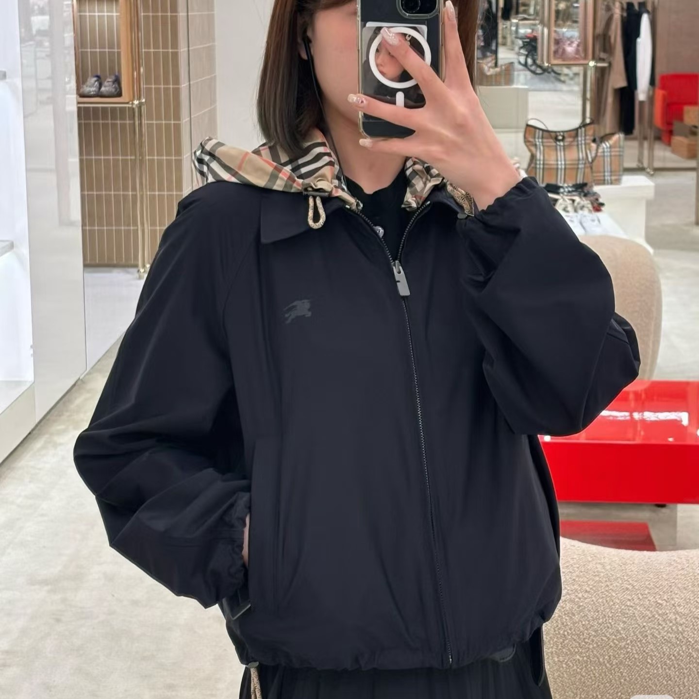 버버리 여성 바람막이 자켓