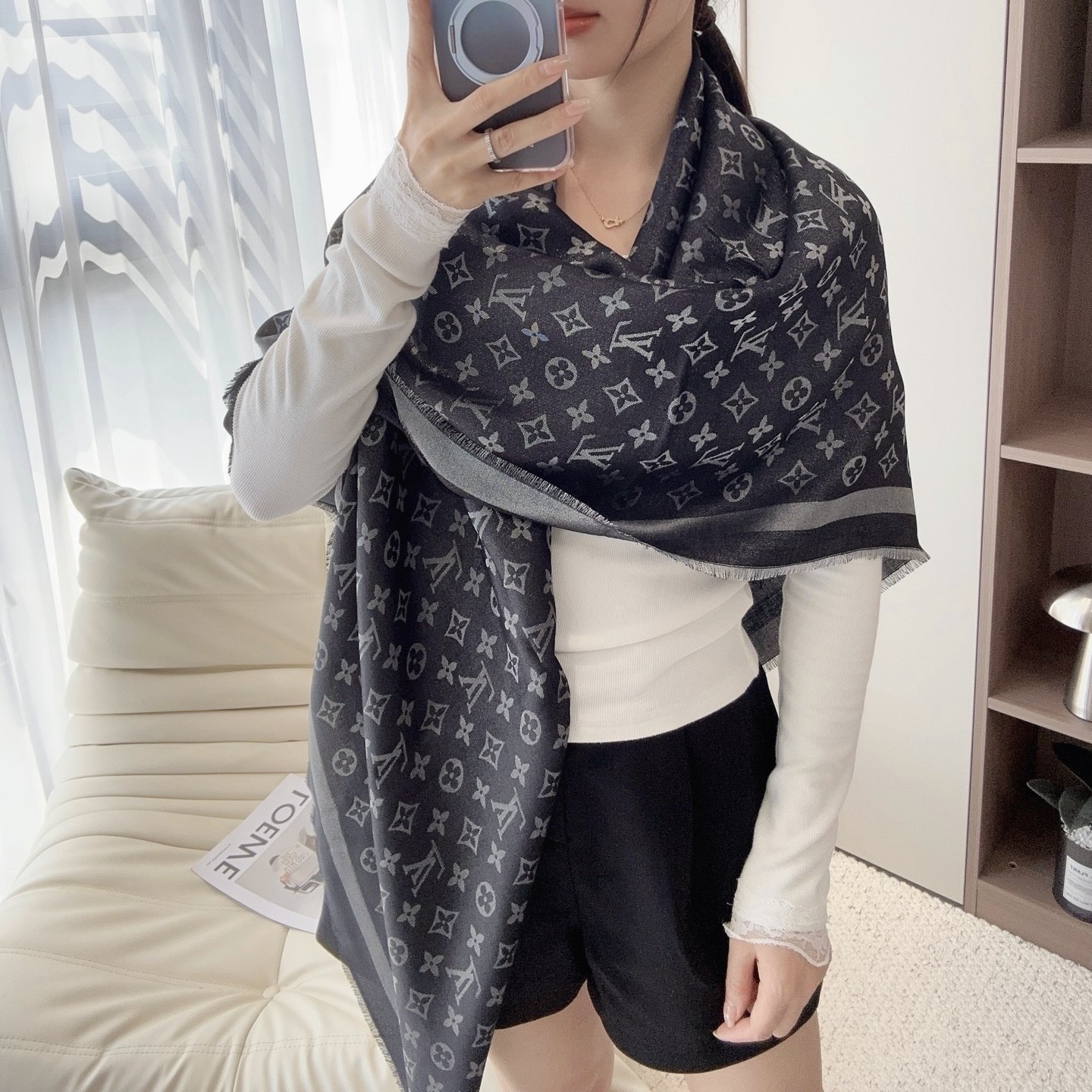 루이비통 스카프 숄