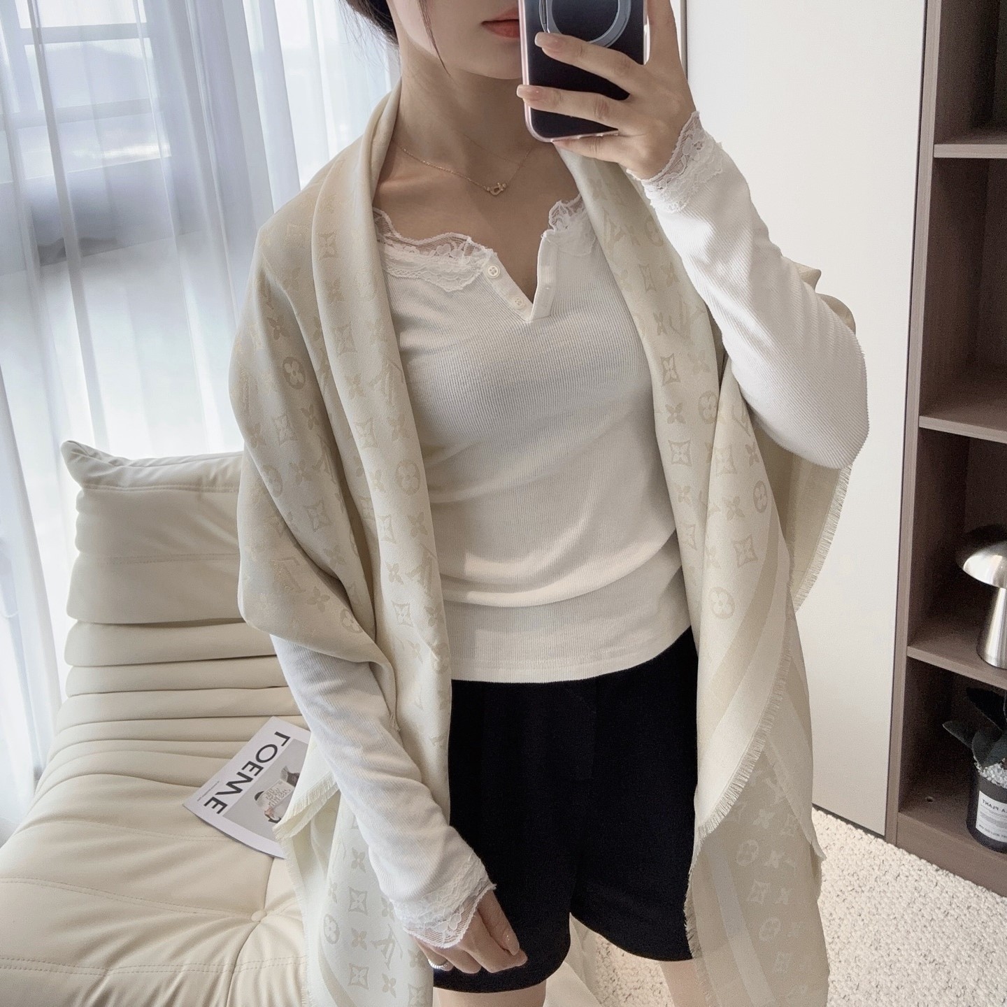 루이비통 스카프 숄