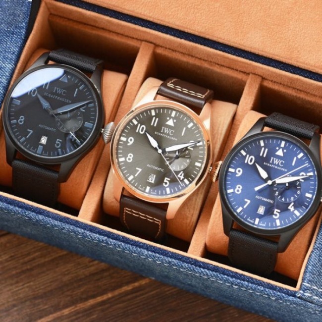 IWC 샤프하우젠 가죽시계